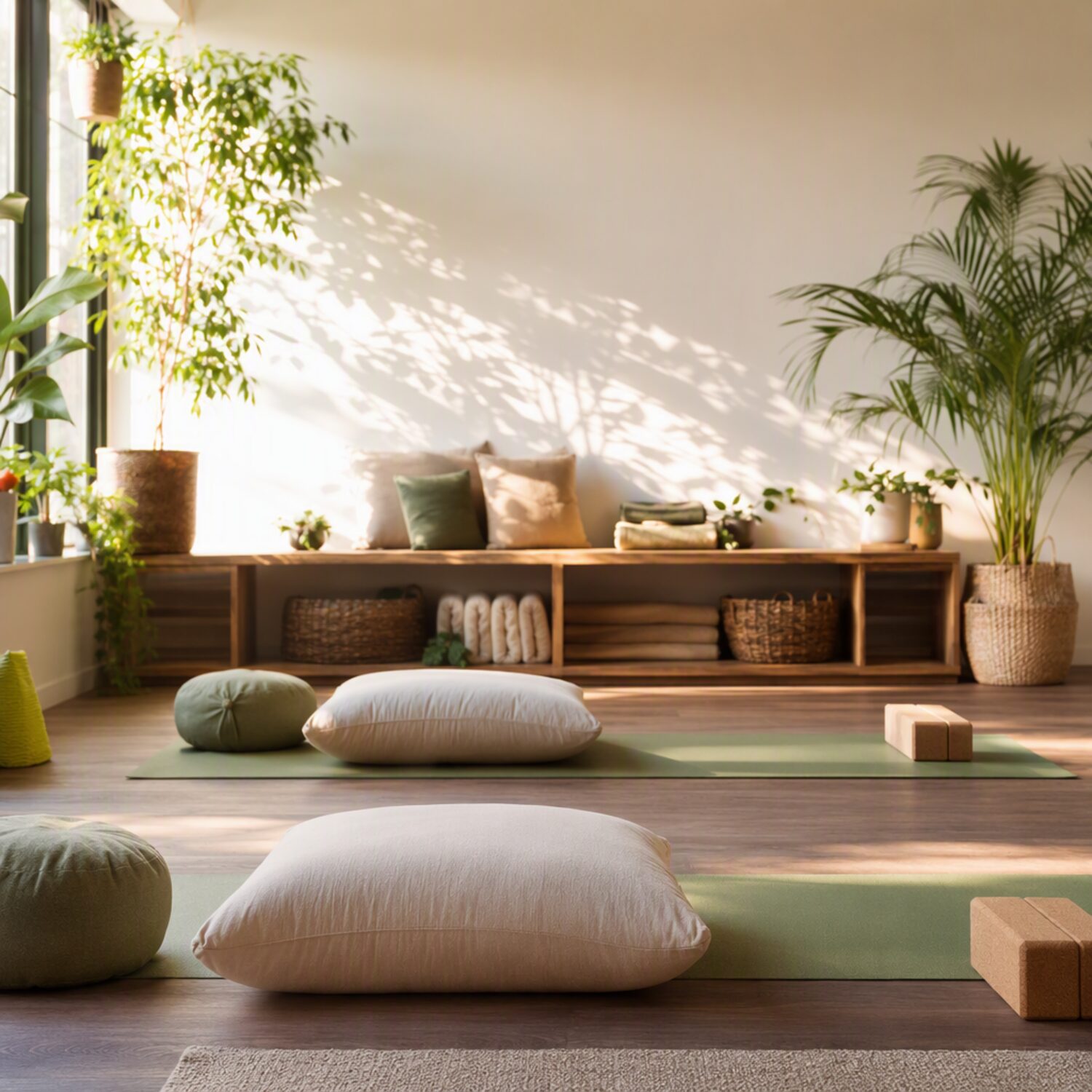 A welcoming wellness studio interior