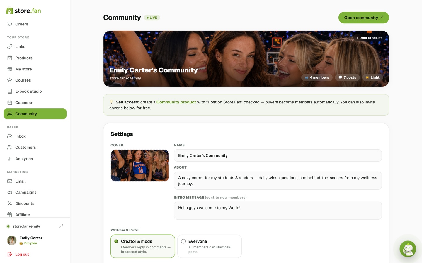 Community manager