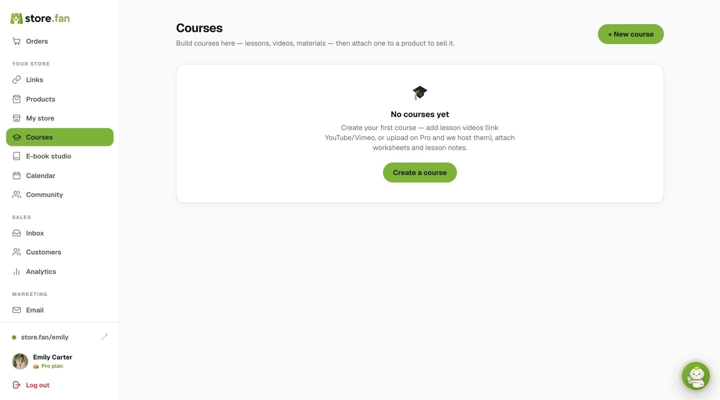Course builder