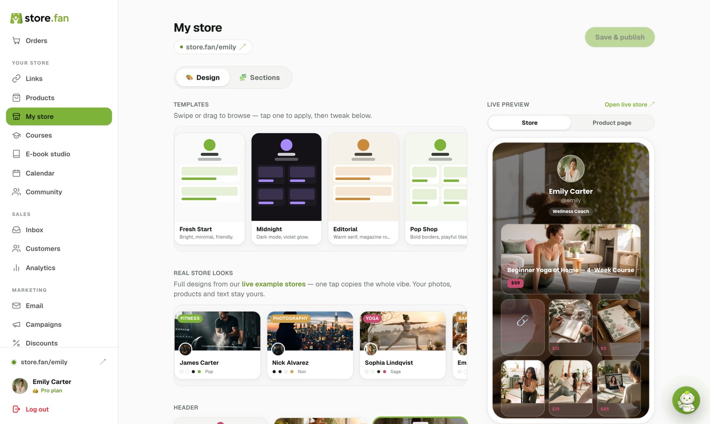 Store designer