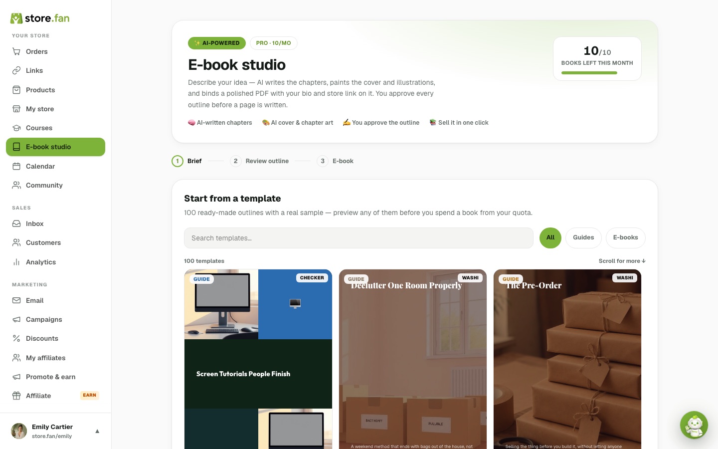 AI e-book studio