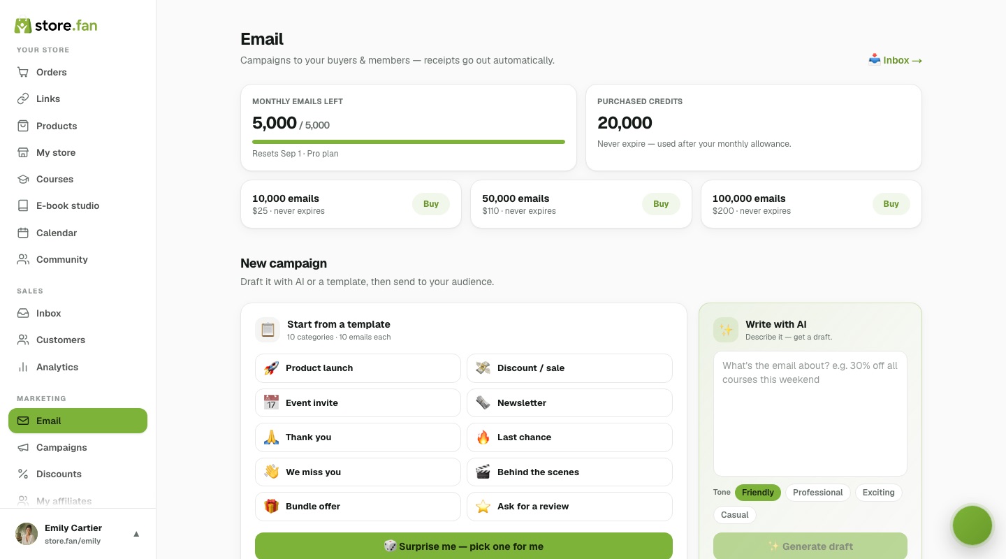 Email campaigns