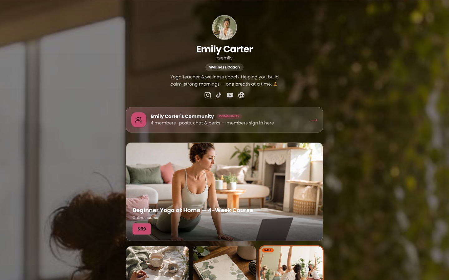 Your storefront — real Store.Fan screenshot