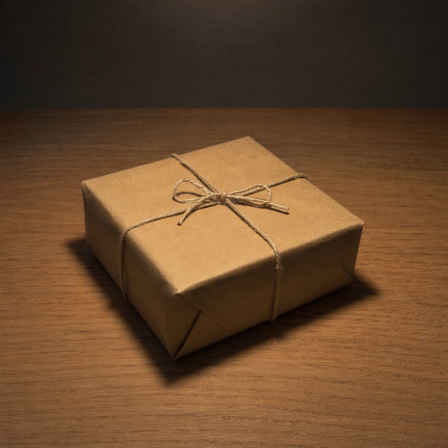 A single parcel under one light